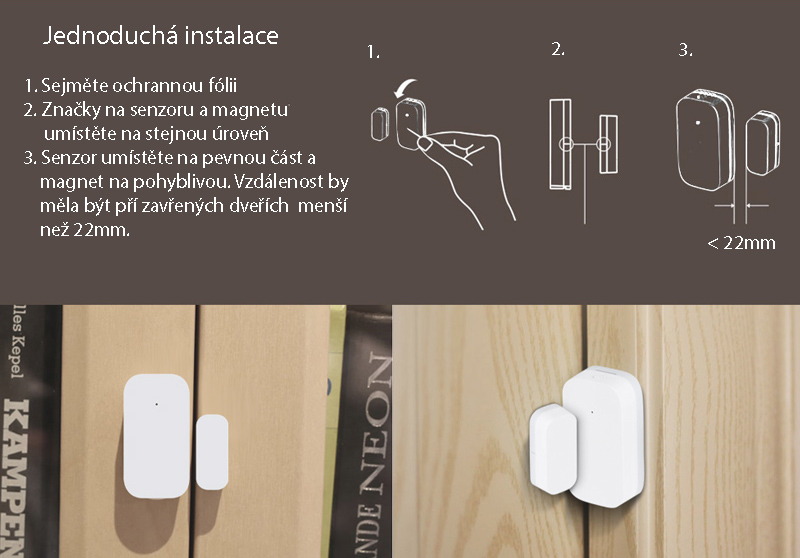 Xiaomi Aqara Door and Window sensor Senzor dveří a oken 7